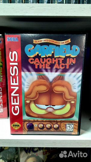 Картридж Garfield Sega Genesis,оригинал,лицензия
