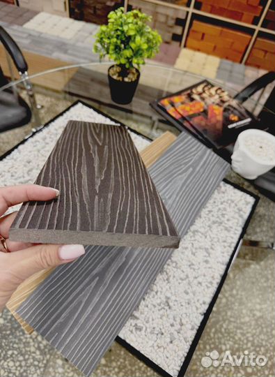 Доска заборная с фактурой Optimal Венге