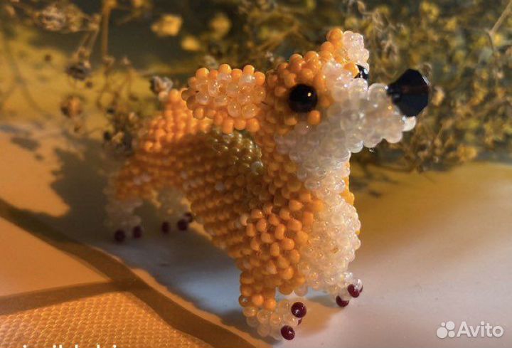 Амигуруми игрушка из бисера