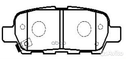 Колодки тормозные зад nissan J10 06-13 X-trail