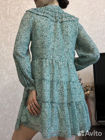 Платье в цветочек zara