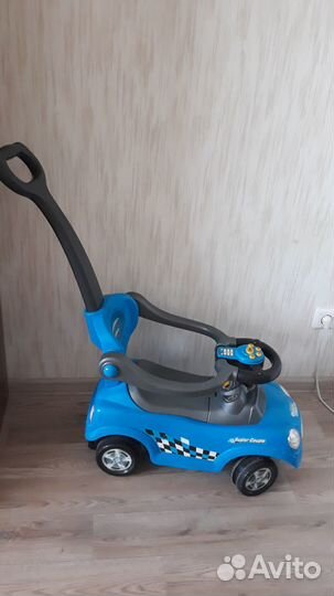 Детская машинка каталка с ручкой