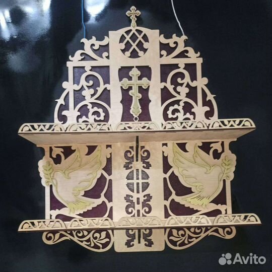 Иконостас полочка для икон прямая