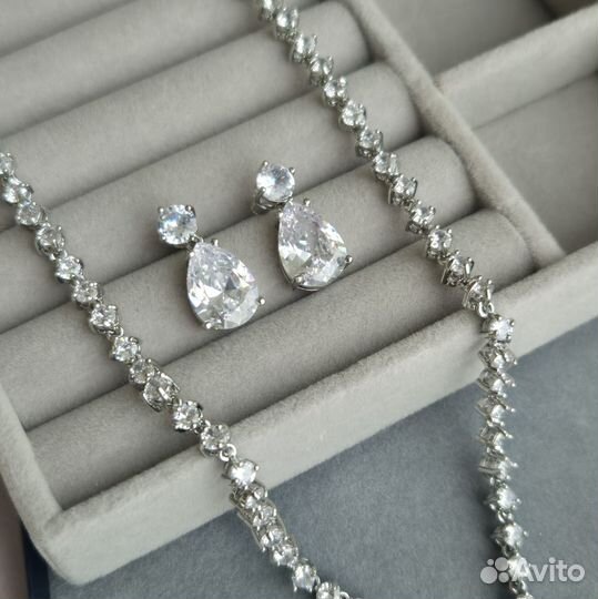 Колье и серьги набор