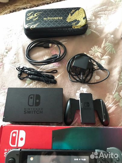 Nintendo switch rev2 32 гб прошитая с чипом