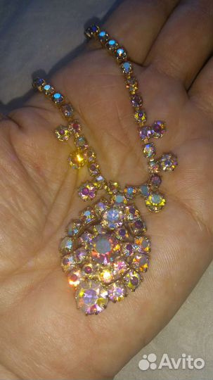 Винтажные украшения из чешского стекла