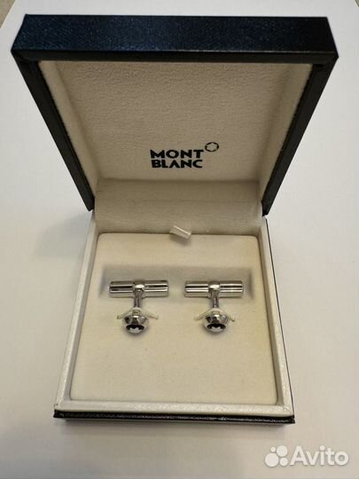 Серебряные запонки Montblanc (оригинал, новые)