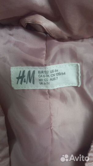Пуховик для девочки H&M