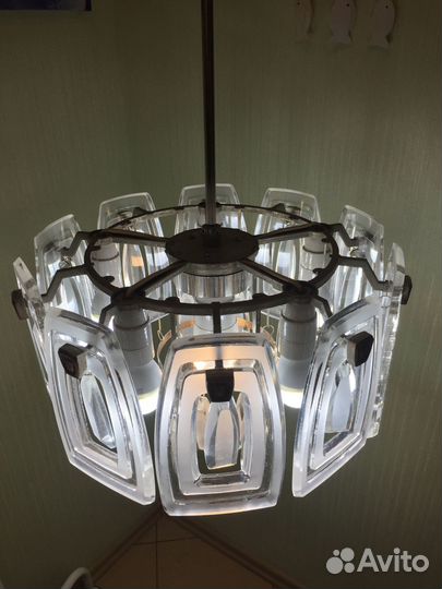 Люстра хрусталь винтаж СССР(6 ламп)