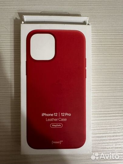 Apple Learher case iPhone 12 red
