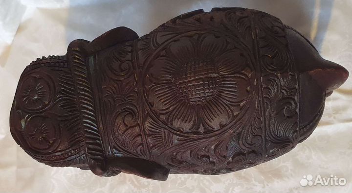 Слон индийский натуральное дерево