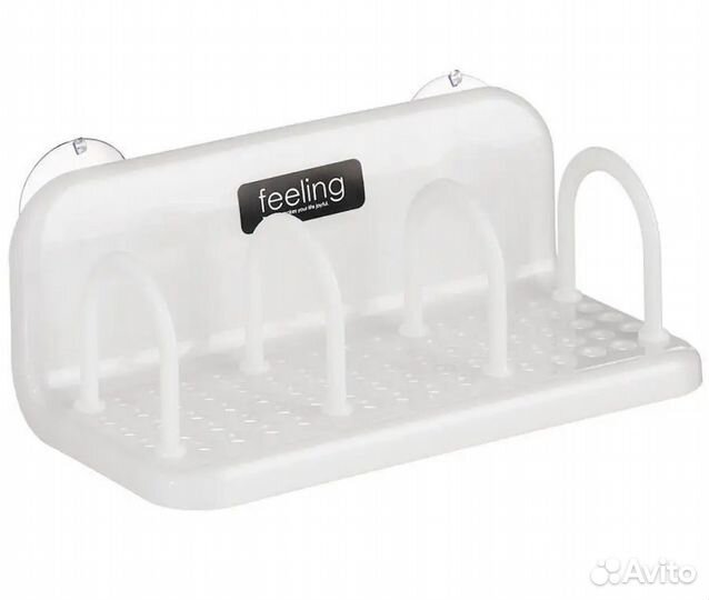 Полка на присосках со встав.ограничителями Inomata