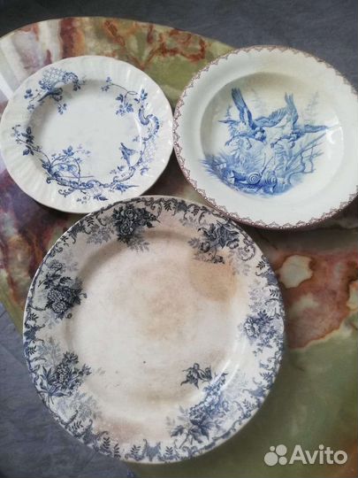 Антикварная посуда. Terre de Fer. Luneville