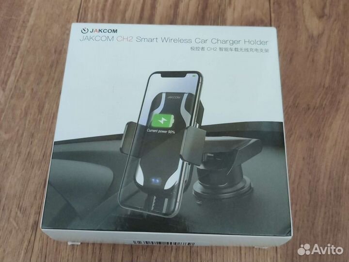 Держатель телефона автоматический с беспроводной з