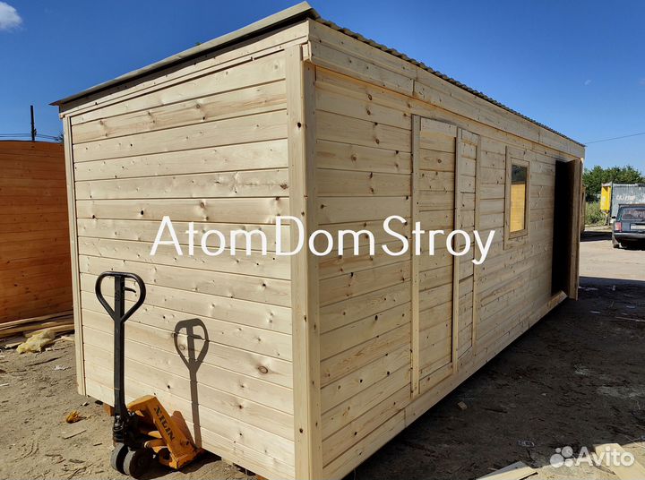 Бытовка деревянная утепленная с электрикой