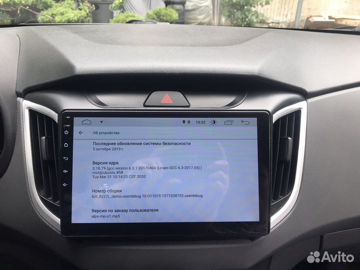 Штатная магнитола на hyundai creta (2016+)