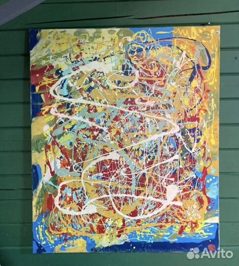 Уникальные картины, абстракция,русский Дж.Поллок