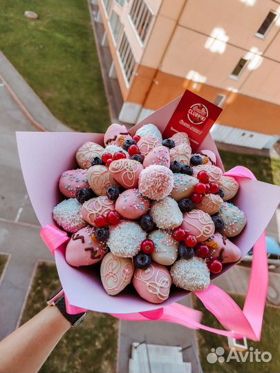 Букет из клубники в шоколаде