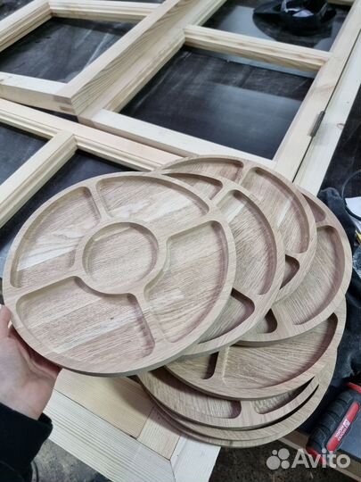 Менажница из дуба, блюдо, деревянные изделия