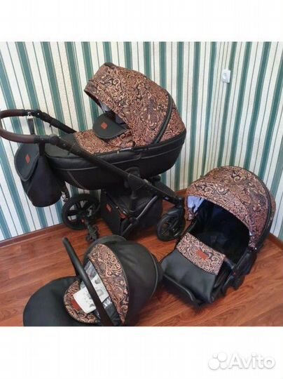 Коляска 3 в 1 б/у Верди мокка