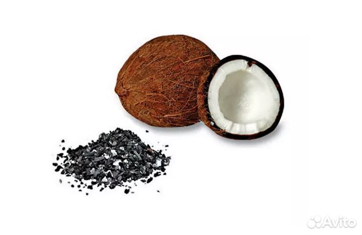 Кау Кокосовый уголь активированный, 1 кг