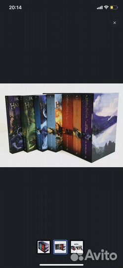 Бокс книг Гарри Поттера на английском