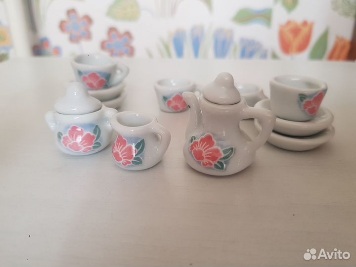 Игрушечный чайный сервиз. Керамика