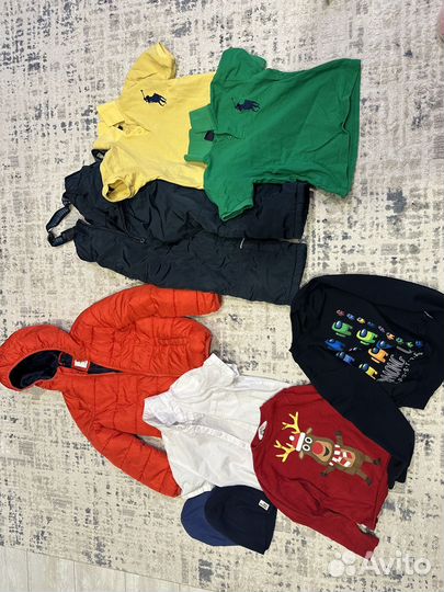 Вещи пакетом на мальчика 110 128