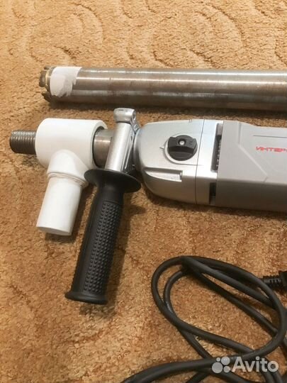 Дрель с микроударом для алмазного сверления Интерс