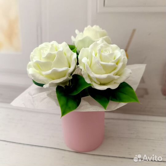 Букет из мыла ручной работы