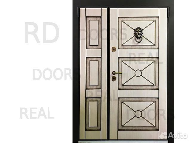 Двустворчатая входная дверь для улицы