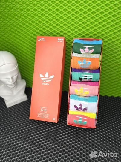 Носки adidas женские box подарочный набор спорт