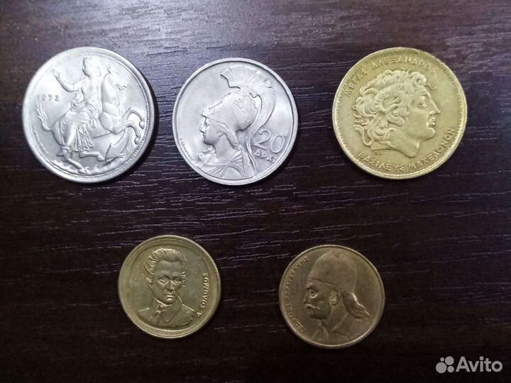 Монеты Великобритании, Бельгии, Греции, Индии, Ост