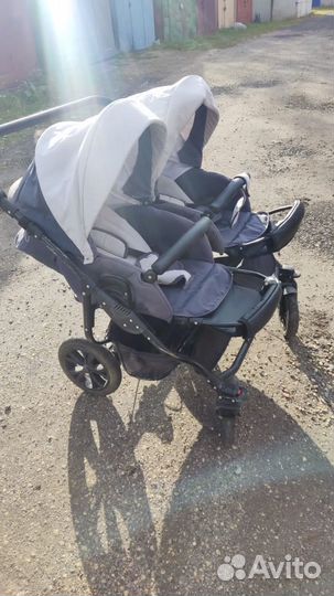 Коляска для двойни 2 в 1 Indigo