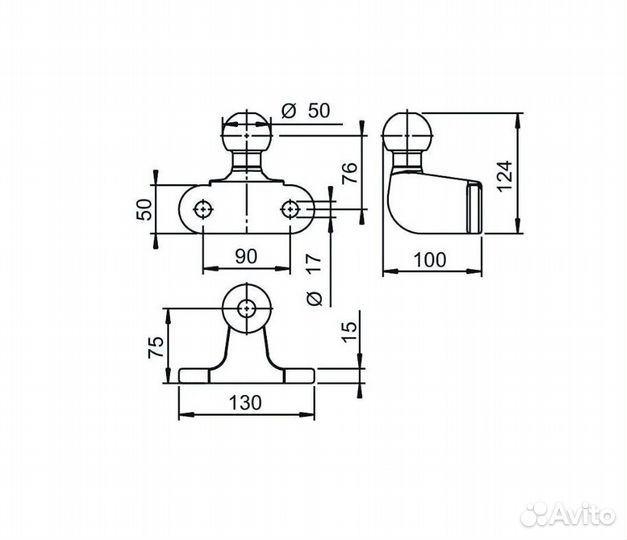 Шар для фаркопа типа FC сварной
