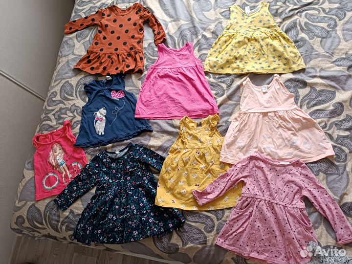 Летние вещи пакетом для девочки 80