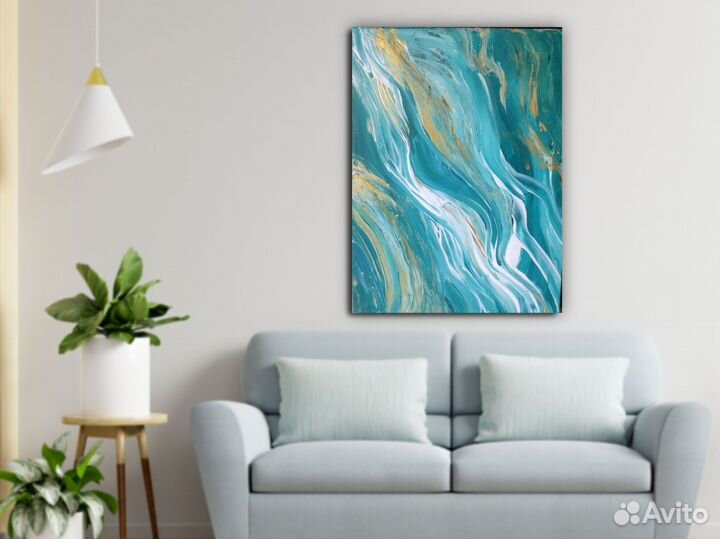 Картина абстракция акрил