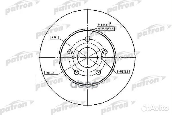 Диск тормозной передн toyota: camry 96-01, camr