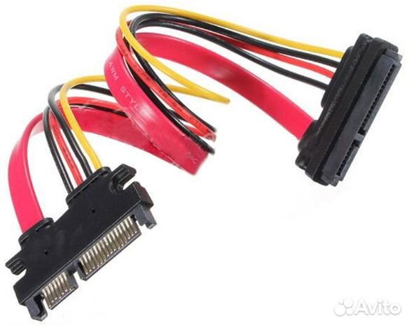 Кабель удлинитель SATA 22 pin (7+15 pin) 45 см