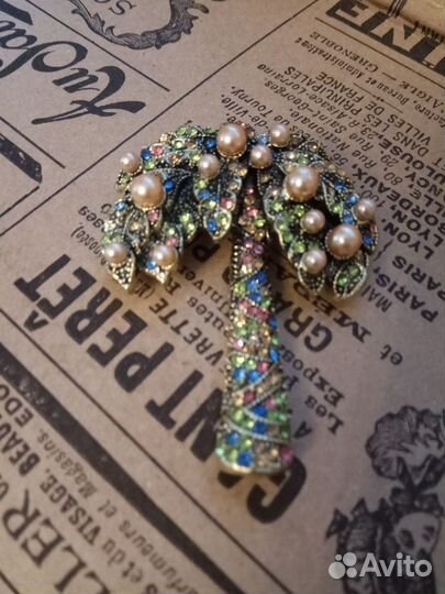 Брошь Пальма в стиле Heidi Daus