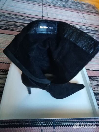 Сапоги замшевые