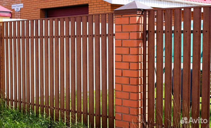 Забор металлический замер бесплатно под ключ