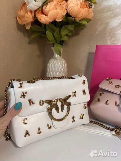 Сумка pinko оригинал розовая