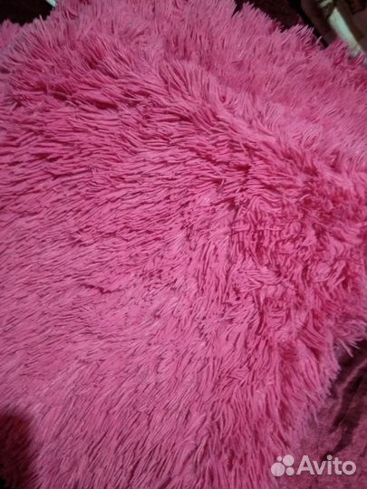 Плед пушистый травка