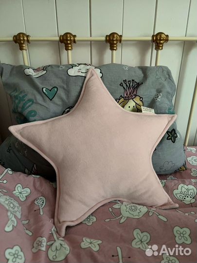 Подушка звезда декоративная детская