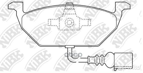 Колодки тормозные дисковые volkswagen polo 1.6