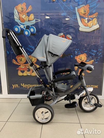 Трехколесный велосипед коляска Luxmom