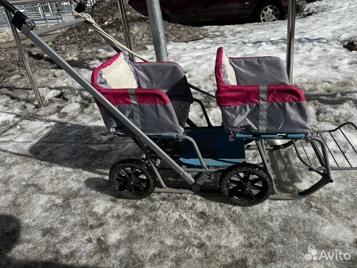 Санки для двойни Санки-коляска