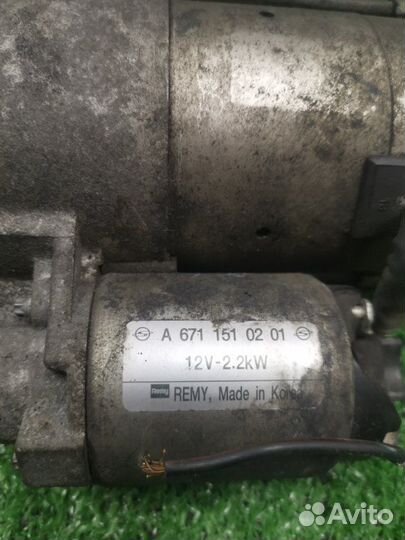 Стартер Ssangyong Action New 2.0 дизель 2013