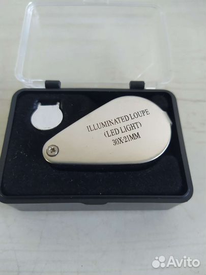 Лупа с подсветкой складная 30 кратное увеличение